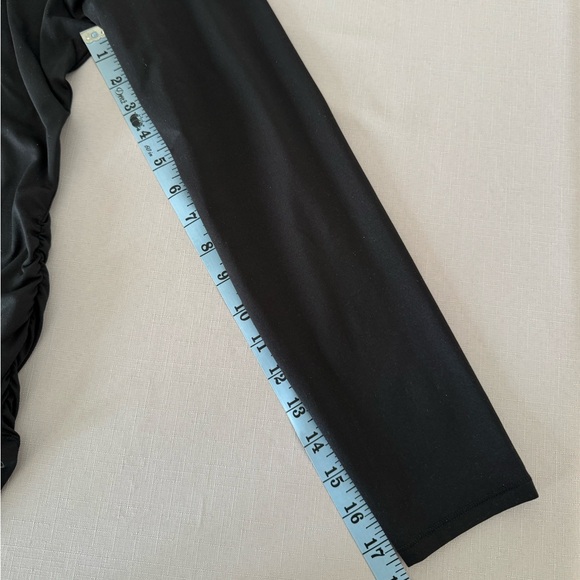 Calia LARGE Activewear Shirt Ruched Long Sleeve Black-NWT - Picture 9 of 9